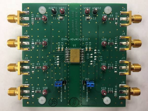 Evaluating The Adum141e1s Quad Channel Isolator Analog Devices Wiki