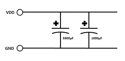 Input bulk capacitors