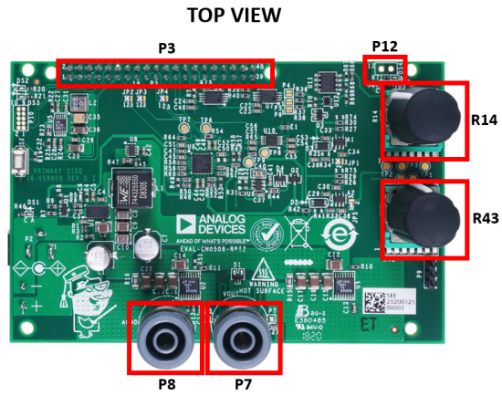 EVAL-CN0508-RPIZ Circuit Evaluation Board Top View