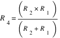 R_4 = (R_2 * R_1)/(R_2 + R_1)